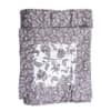 White And Chocolate Floral Cotton 400 Tc Reversible Single Bed Dohar 240 X160 Cm