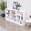 Hexa Engineered Wood Bookshelf Multipurpose Storage Rack in Frosty White Colour