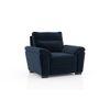 Adelaide Premium 1 Seater Fabric Sofa in Cobalt Colour