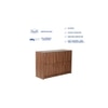 Yuko Chest of 8 Drawers in Columbia Walnut Finish