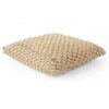 Popcorn Khaki  And Natural Knitted Cushion Cover  16X16 Inches