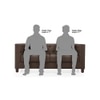 Windsor Sofa Set (Colour : Mocha Brown , Seater : 3+2+1+1)
