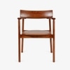 Abacus Solid Wood Dining Chair in Brown Colour