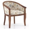 Florence ArmChair in Mustard Mist Ikat Colour and Teak Finish