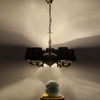 Devansh Steel Wall Mounted Lamp With Black Cotton Shade