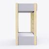 Pine Tree Single Size Bunk Bed In Grey Colour
