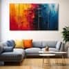 The Castle Decor Woman Abstract Wall Painting Wooden Framed 27x48 Inch (Style 1)