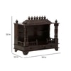 D'Dass Dark Polish Sheesham and Mdf Wooden Temple For Pooja In Home and Office