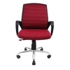 Smart Ergonomic Chair With Breathable Red Mesh Fabric