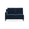 Abbey Sectional Sofa (Colour : Sea Port Blue Velvet, Cushion : Soft, Seater : Right Aligned 2 Seater + Right Aligned Chaise)