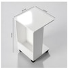 MoveCraft Wood Side Table in Off White Colour