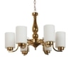 Eliante 6-Light Mild Steel Chandelier, Modern Pendant Ceiling Light Fixture For Living Room Or Dining Room