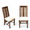 Columbus Sheesham Wood Dining Chair Set of 2 in Teak Finish