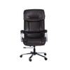 Ettorez Gloster High Back Leatherette Office Chair In Brown Colour