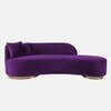 Maddox Velvet 3 Seater Sofa Purple in Colour