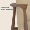 Dakota Lounge Chair In Stria Beige