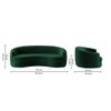 Storn Velvet 3 Seater Sofa in Green Colour