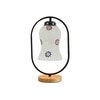 Devansh Multicolor Glass Wooden & Iron  Table Lamp -17 Inch Height  -Anh