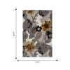 Jaipur Rugs Floral Wool And Viscose 5x8 Feet White And Nickel Hand Tufted Rug Carpet