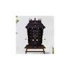 shreya solid wood prayer unit in mahagony finish