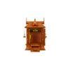 tanmayi engineered wood prayer unit in teak finish
