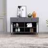 Hexa Red Multipurpose Storage Cabinet With 2 Drawer 2 Door in Slate Grey Colour