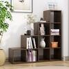 Hexa Engineered Wood Bookshelf Multipurpose Storage Rack in Flower Wenge Colour