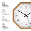 Precision Minute Index Wooden Frame Wall Clock
