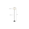 Sloane Black Cotton Shade Floor Lamp