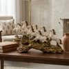 Seven Horse Royal Gallop Horse Sculpture in White Colour