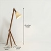 Melman Beige Jute Floor Lamp with Beige Jute Base