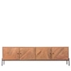 Large Soldi Wood TV Unit With 4 Door in Honey Oak Finish