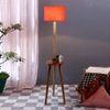 Gwyneth Orange Cotton Shade Floor Lamp