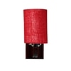 Devansh Solid Wood Electric Wall Light in Maroon Colour with Maroon Shade Count of 1 Light