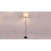 Willa Multicolour Natural Fiber Floor Lamp with Black Iron Base