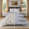 White Floral 300 GSM Cotton Double Bed Size Comforter from Threads