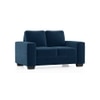 Leslie 2 Seater Fabric Sofa (Delft Blue)