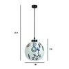 Contemporary Glass Electric Hanging Light in White Colour