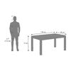 Atlas Solid Wood 6 Seater Compact Dining Table In Danish Walnut Finish with 6 Celia Dining Chair in Deep Olive Velvet Fabric
