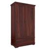 Dyna  2 Door 1 Drawer Sheesham Wood Wardrobe in Mahogany Finish