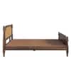 Cane Solid wood Queen Size Bed in Provincial Teak Finish 60x78 inches