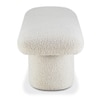 Cassy Boucle 2 Seater Modern Ottoman Bench in Off white  Color