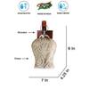 Devansh Solid Wood Electric Wall Light in Brown Colour with Multi Shade Count of 1 Light