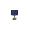 Harmony Blue jute & solid wood table lamp