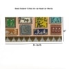 Multi Color Wooden Wall Art Panel with hand made Tribal traditional Art patterns