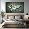The Castle Decor World Map Wall Art Set of 5 27x48 Inch (Style 1)