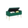 Gigel 2 Ottoman with Storage Color in Green