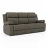 Griffin Fabric Three Seater Recliner in Carbon Grey Colour