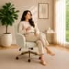 Doe Buck Lotsee Modern Sage Boucle Office Chair