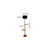 Hillary Black Cotton Shade Floor Lamp